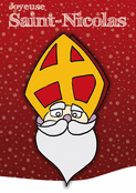 Joyeux Saint Nicolas au sourire chaleureux